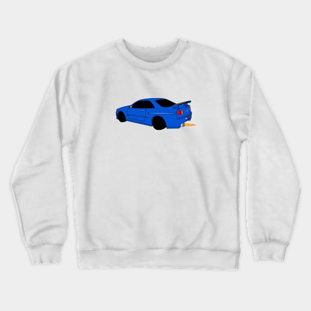 R34 Crewneck Sweatshirt by Classicauto